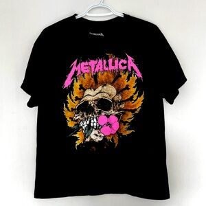 Metallica Vintage 90’s Flaming Skull Flowers